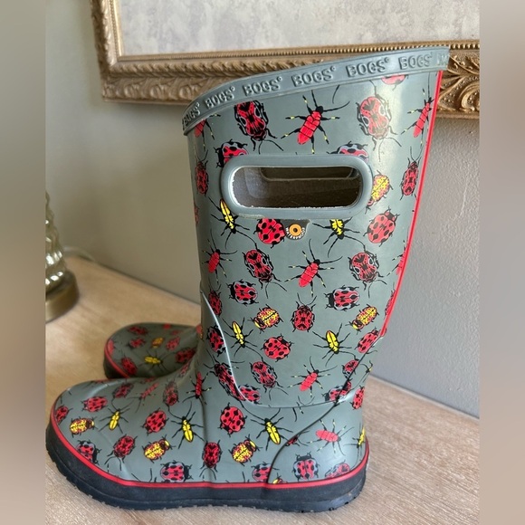BOGS bug print rain boots youth size 4​​ - Picture 2 of 11